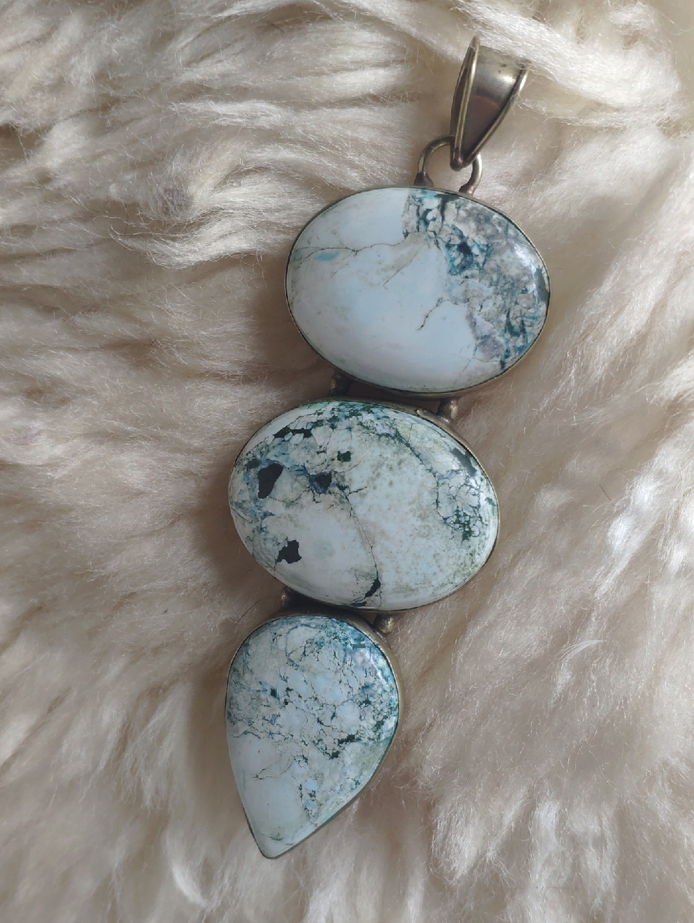 Sterling Silver Ocean Jasper Pendant
